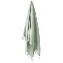 Fringed Vintage Linen Throw
